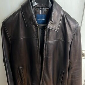 Cole Haan Men’s Small Leather Jacket